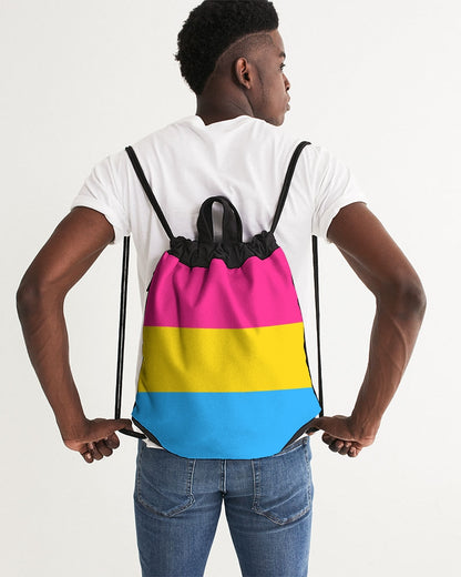 Pansexual Pride Flag Canvas Draw String Bag