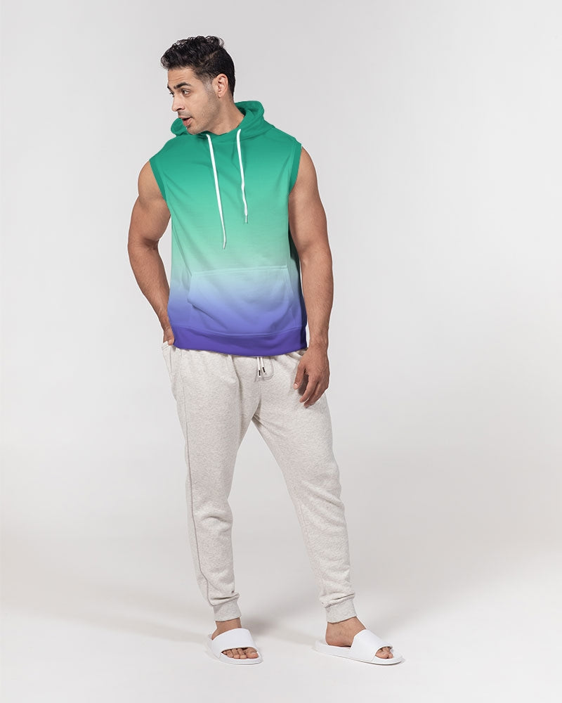 MLM Gay Pride Flag Ombre Sleeveless Pullover Hoodie