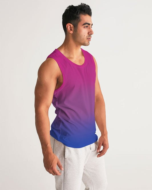 bisexual pride flag ombre tank top