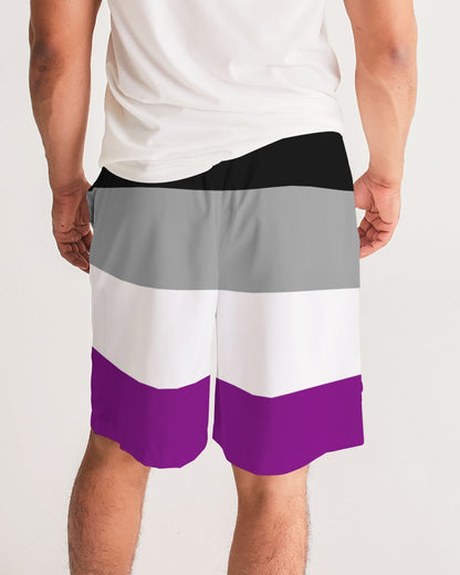 Asexual Pride Flag Sports Jogger Short