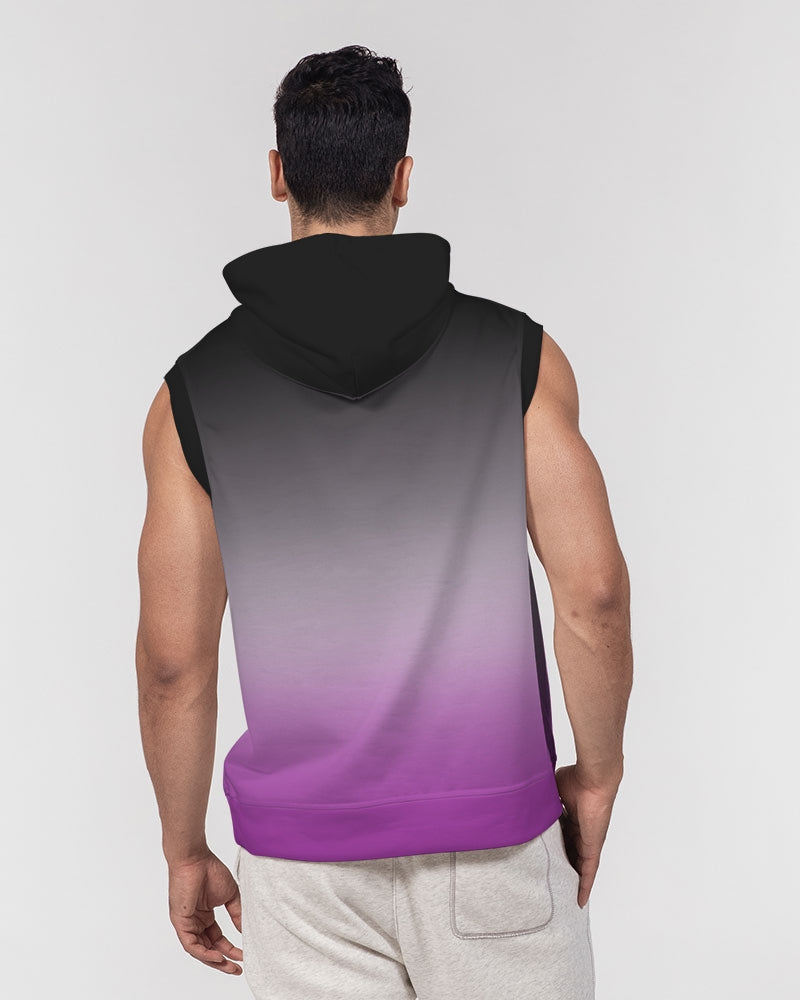 Asexual Pride Flag Ombre Sleeveless Pullover Hoodie