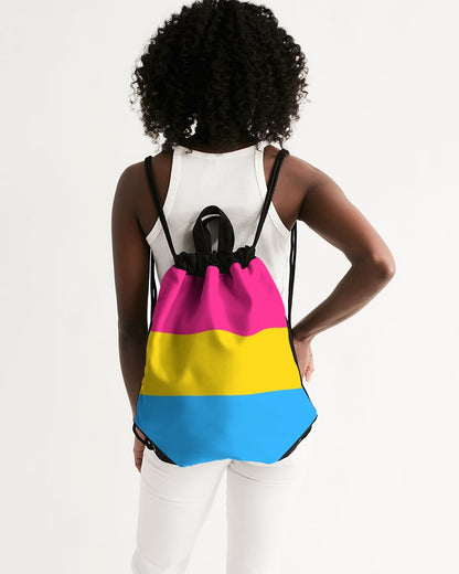 Pansexual Pride Flag Canvas Draw String Bag