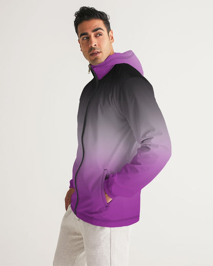 Asexual Pride Flag Ombre Windbreaker Jacket