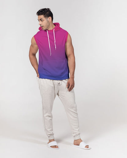 Bisexual Pride Flag Ombre Sleeveless Pullover Hoodie