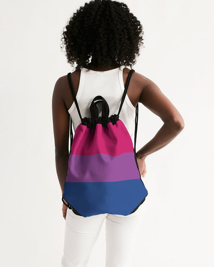 Bisexual Pride Flag Canvas Draw String Bag
