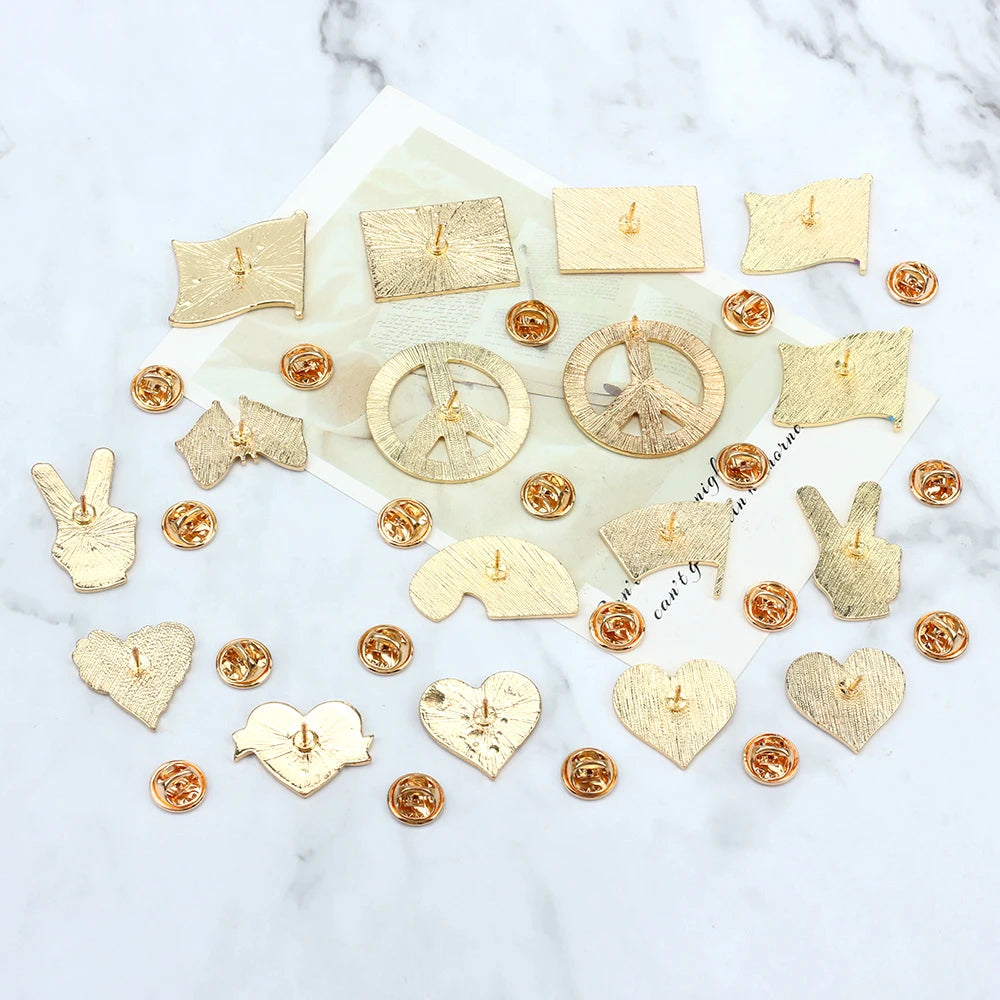 Inclusive LGBTQ+ Pride Pin Set – 3-6pcs Enamel Brooches with Progress, Trans, Nonbinary & Rainbow Flags