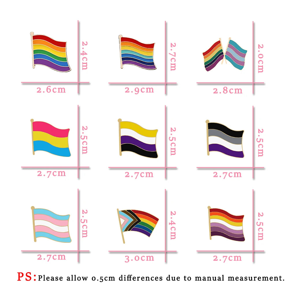 LGBTQ+ Pride Flag Enamel Pin