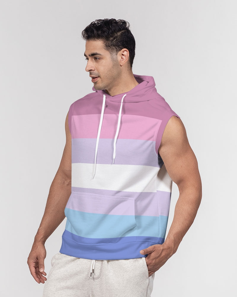 Bigender Pride Flag Sleeveless Pullover Hoodie
