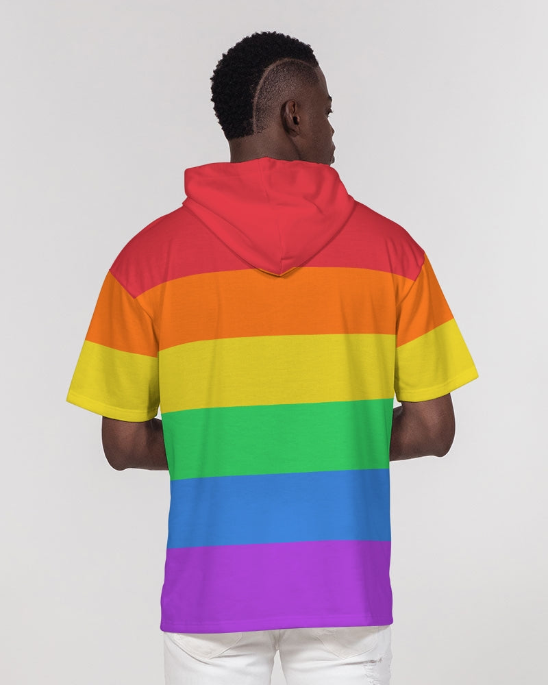 LGBT Pride Flag Short Sleeve Pullover Hoodie