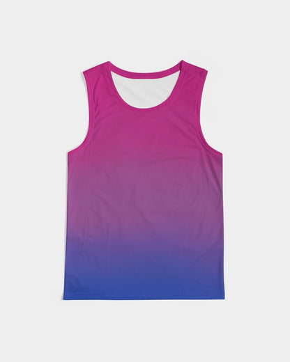 bisexual pride flag ombre tank top