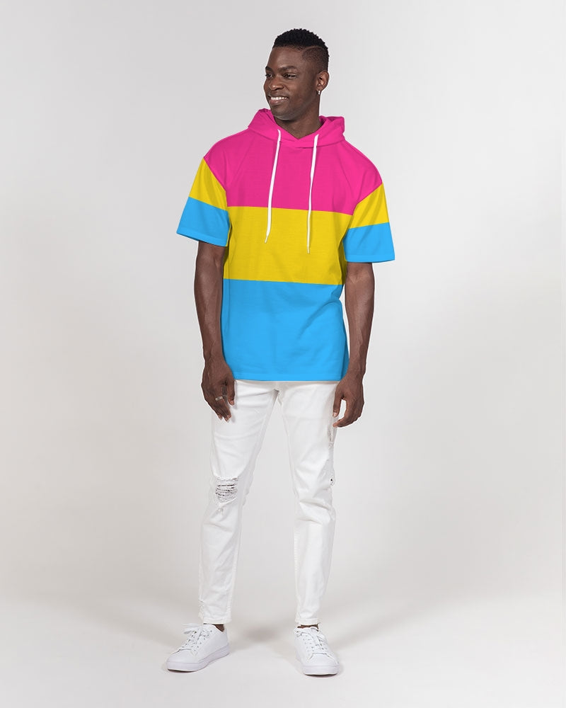 Pansexual Pride Flag Short Sleeve Pullover Hoodie