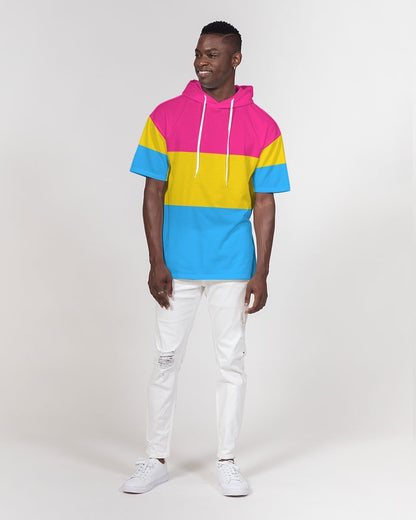 Pansexual Pride Flag Short Sleeve Pullover Hoodie