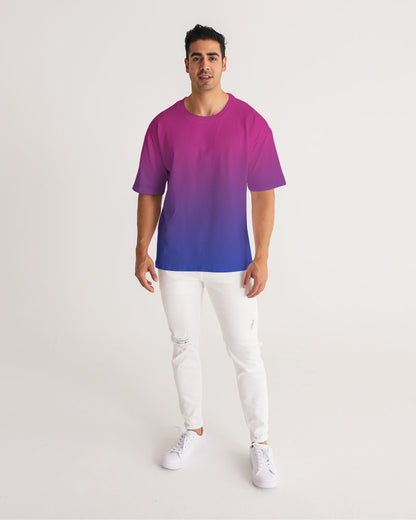 Bisexual Pride Flag Ombre Heavyweight Oversize T-Shirt