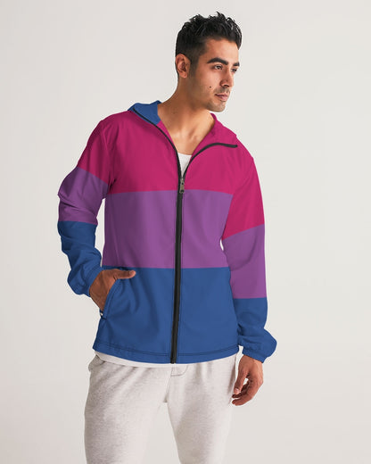 Bisexual Pride Flag Windbreaker Jacket
