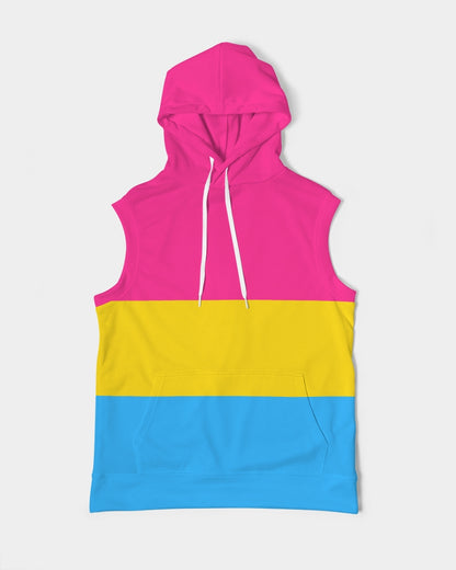 Pansexual Pride Flag Sleeveless Pullover Hoodie