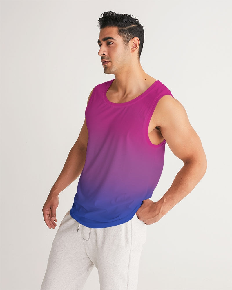 bisexual pride flag ombre tank top
