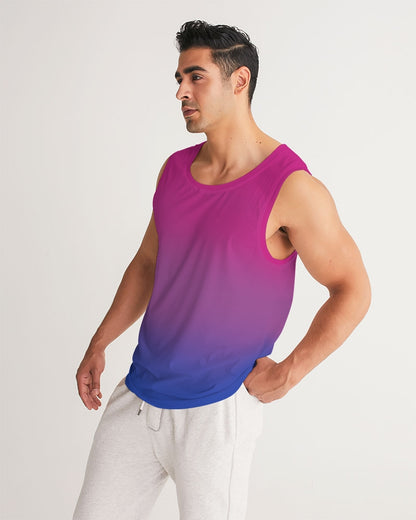bisexual pride flag ombre tank top