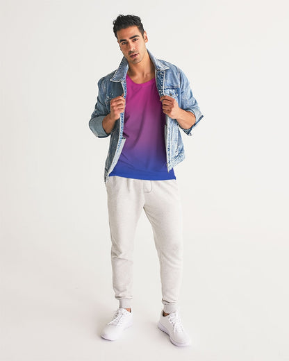 bisexual pride flag ombre tank top