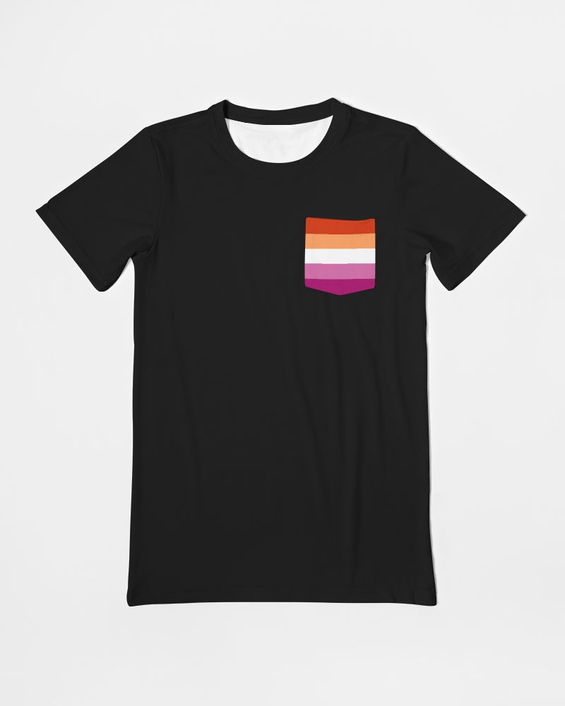 Lesbian Pride Flag Pocket T-Shirt