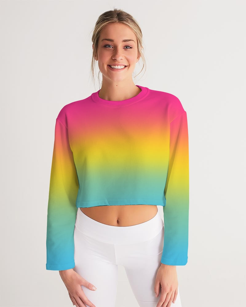 Pansexual Pride Flag Cropped Sweatshirt Sweater