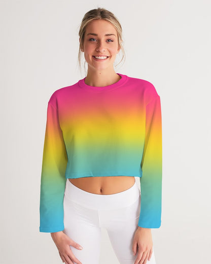 Pansexual Pride Flag Cropped Sweatshirt Sweater